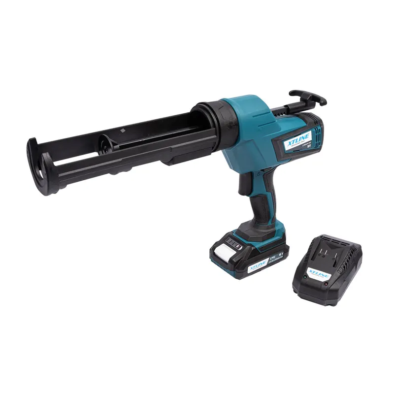 AKCE XT Aku vytlačovací pistole 310 ml, 18 V + baterie 2.0 Ah + nabíječka 2.4 A XTLINE