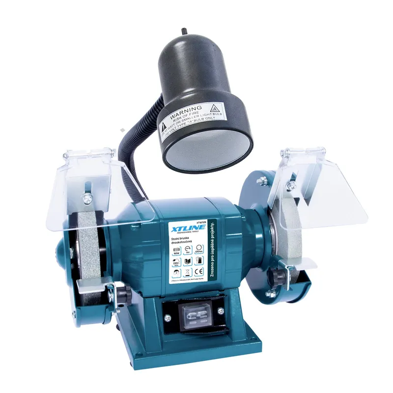 AKCE XT Bruska stolní dvoukotoučová 150 W, 125 mm + lampa 40 W XTLINE