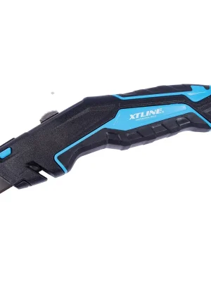 Nůž výsuvný bezpečnostní + náhradní břity SK4, 19 mm XTLINE