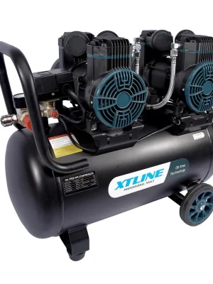 Kompresor bezolejový 2x1450 W, 50 l