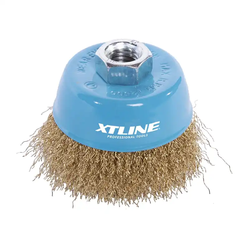 Kartáč hrnkový vlnitý M14 100 mm XTLINE