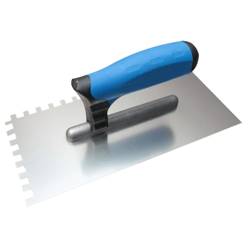 Hladítko nerezové zubové softgrip 270x130 mm, zub 4x4 mm KUBALA