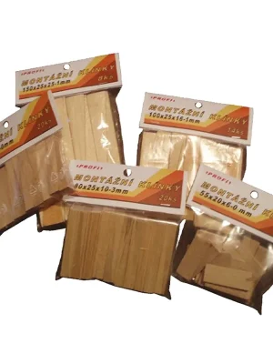 Klínky montážní dřevěné 150x25x25-1 mm 1bal/8ks VAŠEK