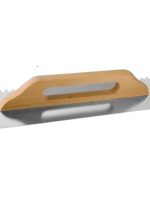 Hladítko nerezové zubové 480x130 mm, zub 4x4 mm STAVTOOL