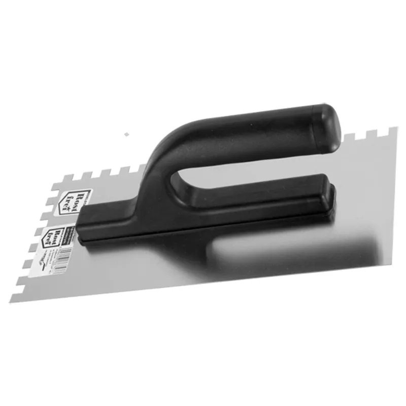 Hladítko nerezové zubové 270x127 mm, zub 12x12 mm STAVTOOL