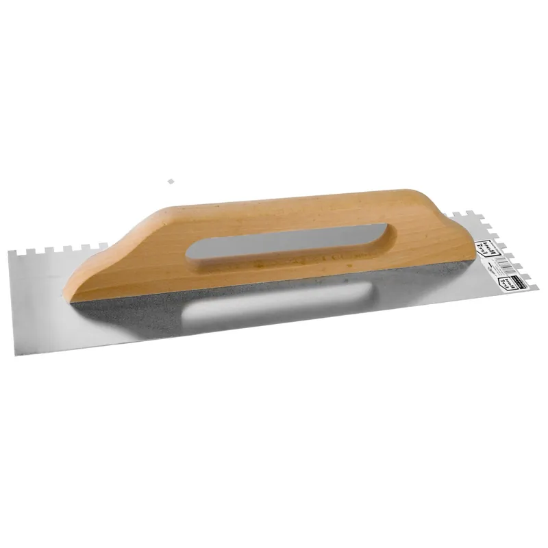 Hladítko nerezové zubové 480x130 mm, zub 8x8 mm STAVTOOL