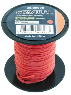 Provázek červený 50 m / 2 mm STAVTOOL