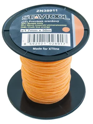 Provázek oranžový 50 m / 1,7 mm STAVTOOL