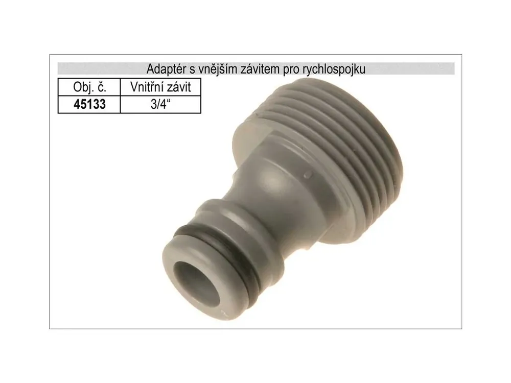Adaptér na rychlospojku s vnějším závitem 3/4" pro zahradní hadici
