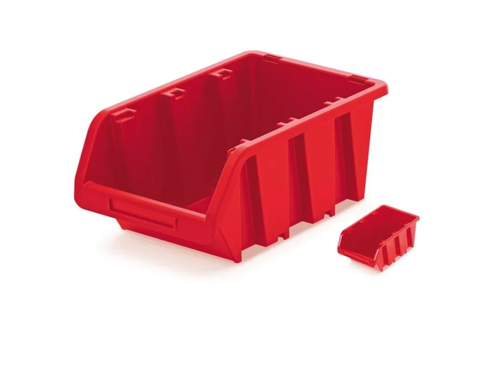 Plastový úložný box k organizéru ČERVENÁ 70x100x155mm KTR16-3020