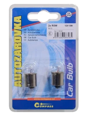 Žárovka 12V R5W 5W Ba15s blister 2ks
