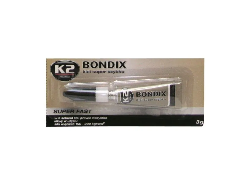 K2 BONDIX PLUS 3g - vteřinové lepidlo