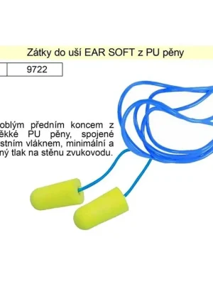 Zátky do uší Ear Soft z PU pěny