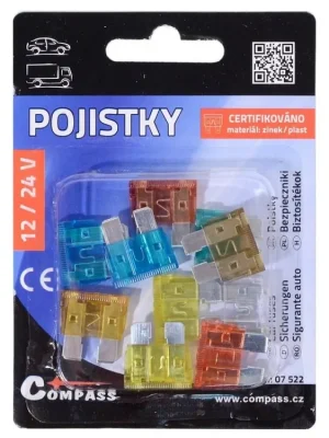 Pojistky nožové 10 ks