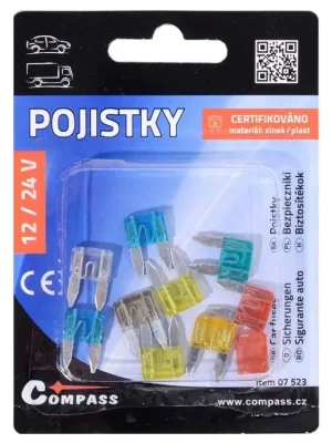 Pojistky nožové MINI 10 ks