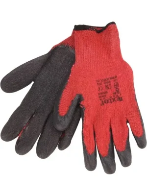 Rukavice bavlněné polomáčené v Latexu velikost 9"