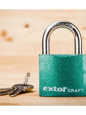 zámek visací litinový barevný, 38mm, 3 klíče, EXTOL CRAFT