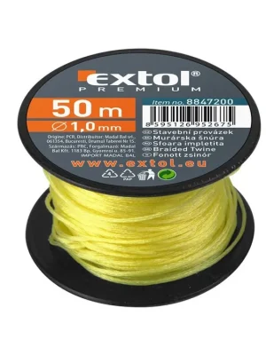EXTOL PREMIUM provázek stavební, 1,7mm, 50m, žlutý 8847212