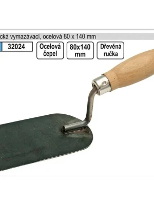 Lžíce zednická vymazávací ocelová 80x140mm