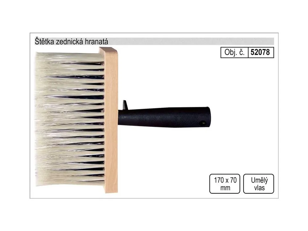 Štětka zednická hranatá 170x70mm