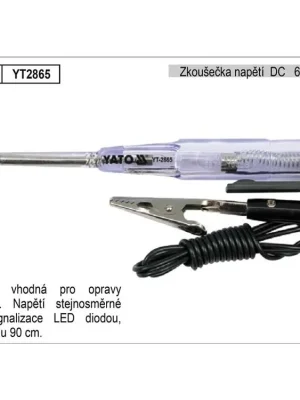 Zkoušečka napětí DC 6-24V Yato