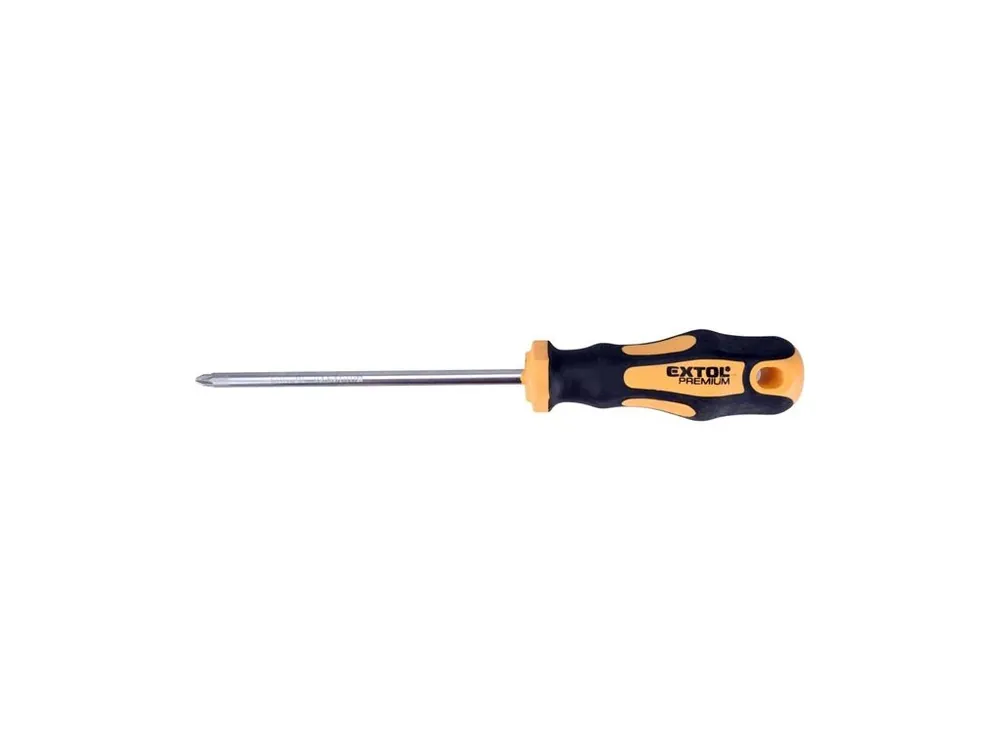 Šroubovák křížový s pogumovanou rukojetí, Cr-V, PZ-3 x 150 mm Extol Premium