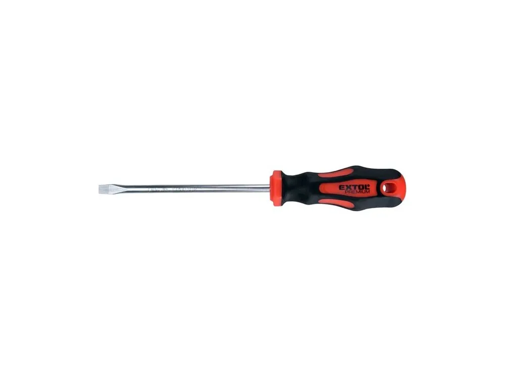 Šroubovák plochý, s pogumovanou rukojetí, Cr-V, 8,5 x 150 mm Extol Premium