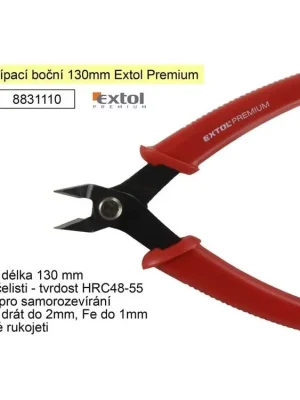Kleště štípací boční 130mm Extol Premium pro jemnou elektroniku