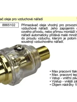 Přimazávač oleje pro vzduchové nářadí
