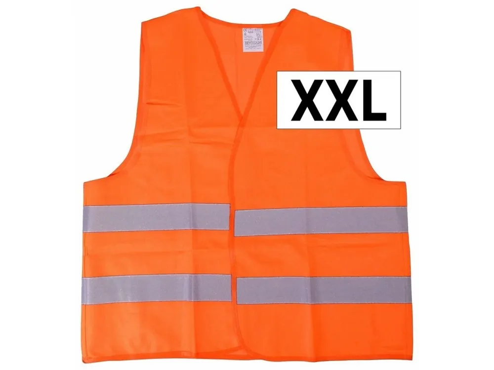 Vesta výstražná oranžová XXL EN 20471:2013
