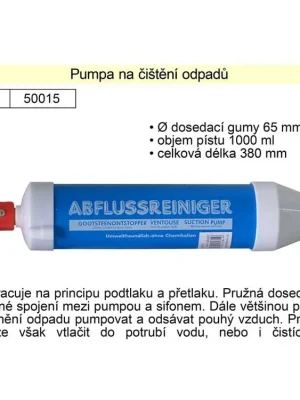 Pumpa na čištění odpadů