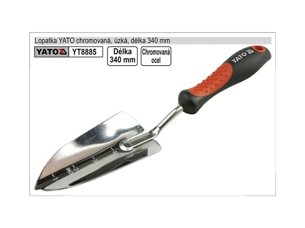 Lopatka YATO chromovaná úzká délka 340mm