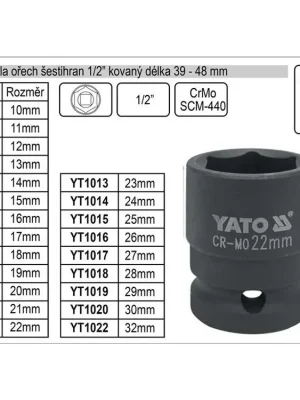 Gola ořech šestihran 1/2" kovaný 25mm