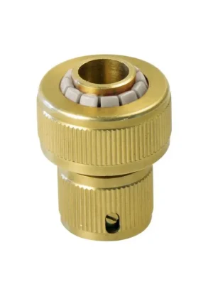 rychlospojka na hadici, 1/2", STOP ventil, MOSAZ, EXTOL PREMIUM