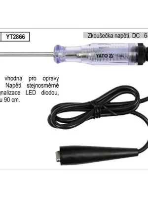 Zkoušečka napětí DC 6-12V Yato