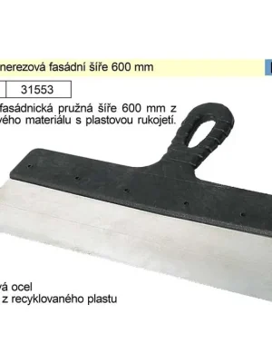 Špachtle nerezová fasádní šíře 600 mm