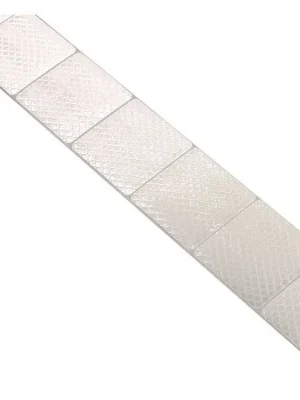 Samolepící páska reflexní dělená 1m x 5cm bílá