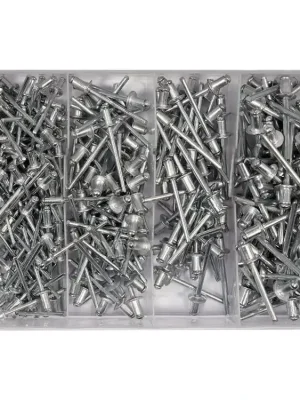 YATO Nýt hliníkový sada 400ks (2,4, 3,2, 4,0, 4,8mm)