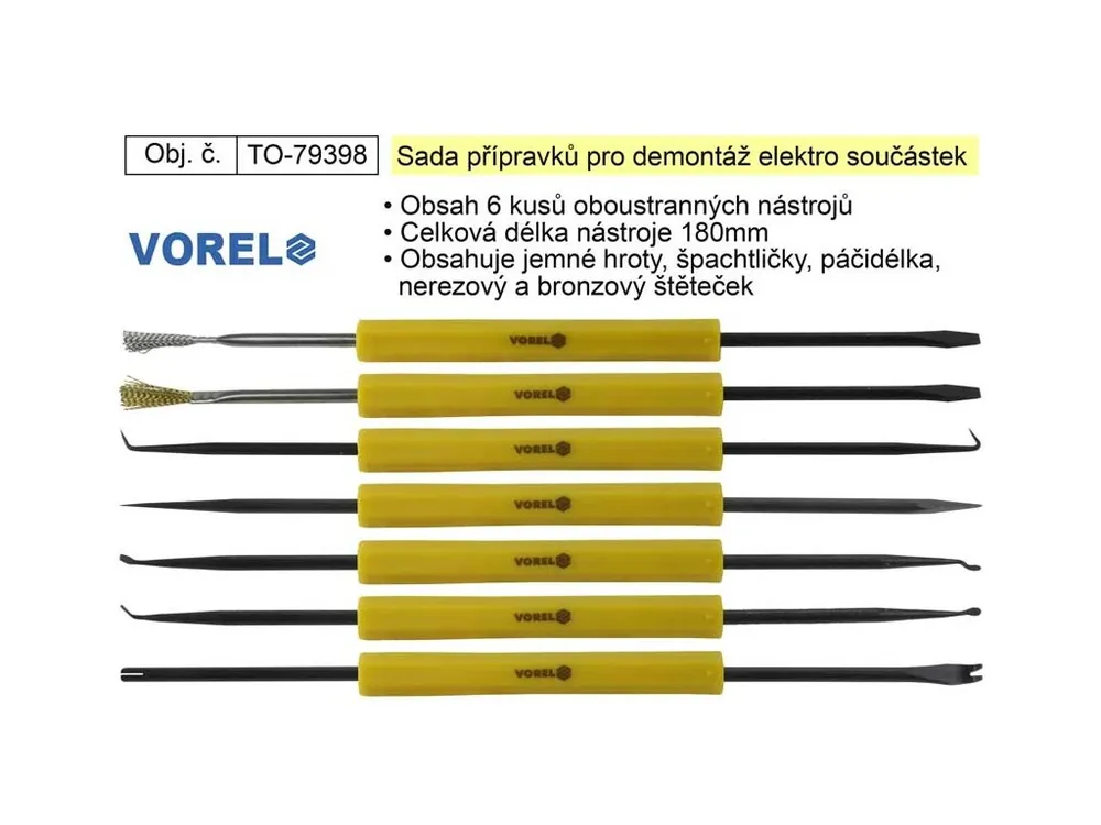 Sada přípravků pro demontáž elektronických součástek