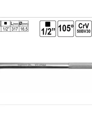 Páka trhák zahnutý 105° 1/2" délka 317mm