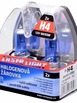 Žárovka 12V H4 60/55W P43t WHITE LASER 2ks