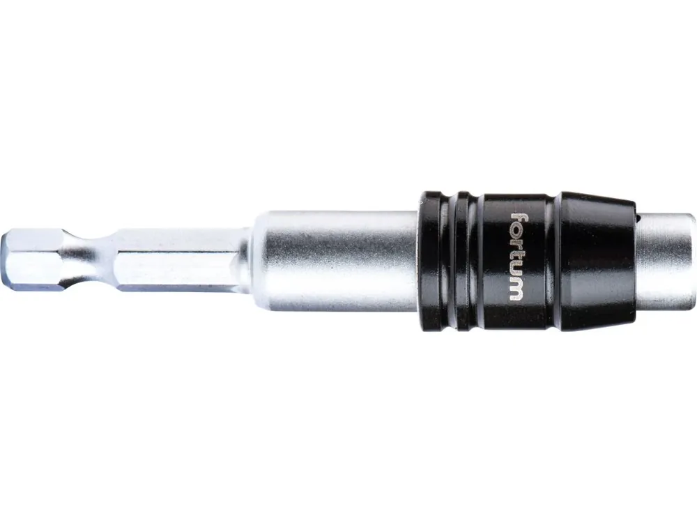 FORTUM držák hrotů do vrtačky , 1/4"x60mm, Quick-Lock, CrV 4743202