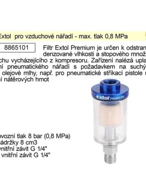 Mini filtr Extol pro vzduchové nářadí