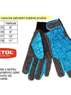 Pracovní rukavice kožené pružné velikost 10" - 8856677