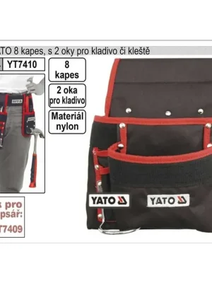 Kapsář YATO s 8 kapsami a 2 závěsnými oky