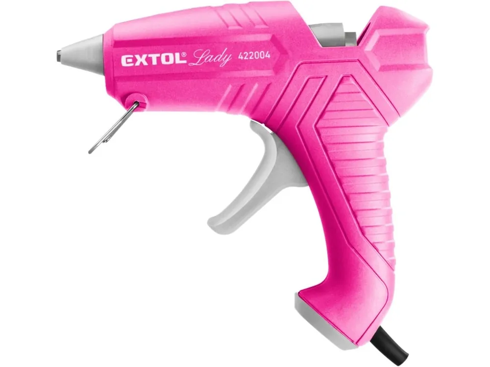 EXTOL pistole tavná lepící, 11mm, 40W, růžová