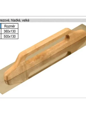 Hladítko nerezové 500x130mm velké s dřevěnou rukojetí