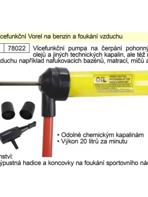 Pumpa vícefunkční Vorel na benzin a foukání vzduchu