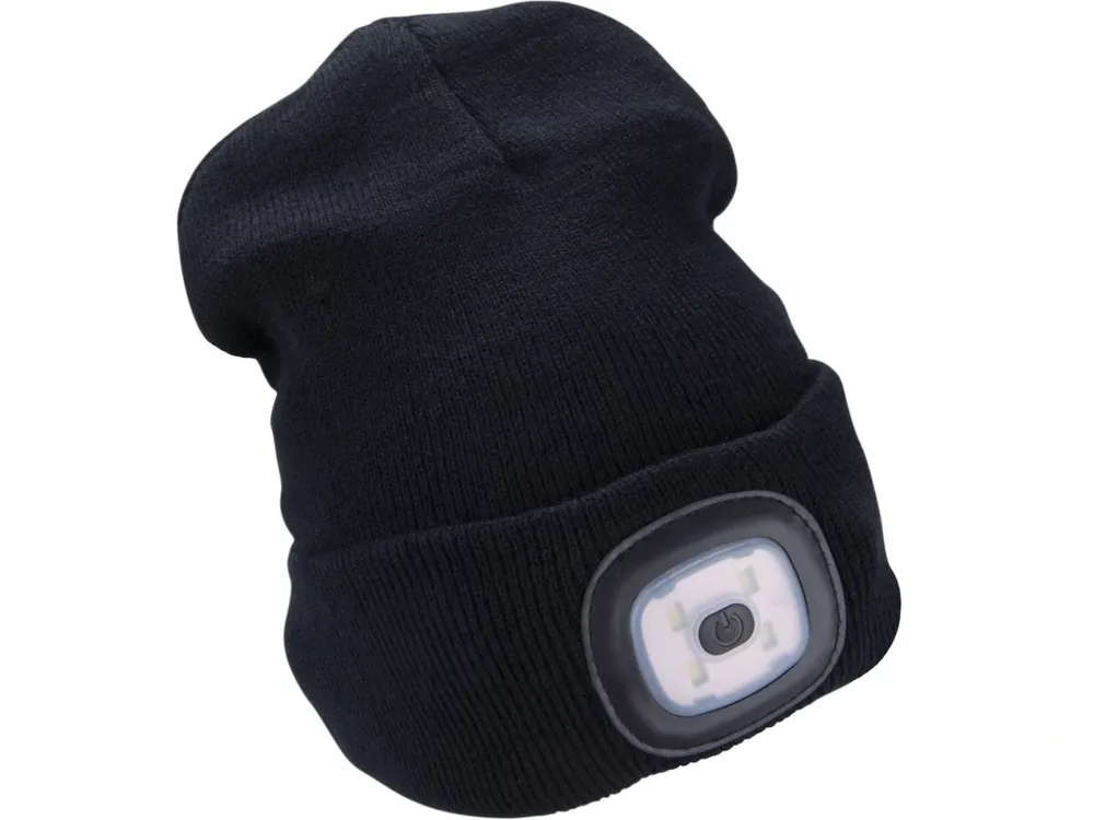 EXTOL LIGHT čepice s čelovkou, nabíjecí, USB, černá, univerzální velikost 43199