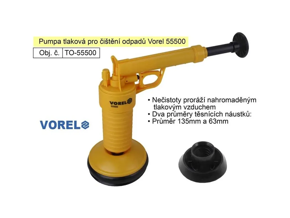 Pumpa tlaková pro čištění odpadů Vorel 55500